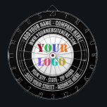 Tabla Dardos Logotipo personalizado e Modelo da placa de dardos<br><div class="desc">Cores e fontes personalizadas - Design suas próprias pranchetas personalizadas com nome de logotipo de empresa personalizado Endereço do site ou Promocional de texto personalizado Dart Board Gift - Adicione seu nome - Empresa / endereço / logotipo - Código de foto ou QR / site ou e-mail ou telefone /...</div>