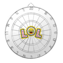 Tabla Dardos LOL Emoji Custom Dartboard - Fun Laugh Out Loud 