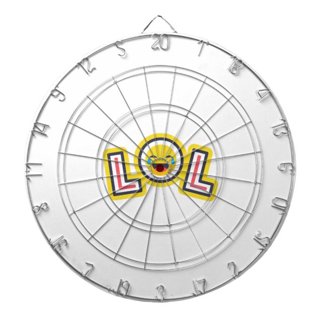 Tabla Dardos LOL Emoji Custom Dartboard - Fun Laugh Out Loud  (Frente)