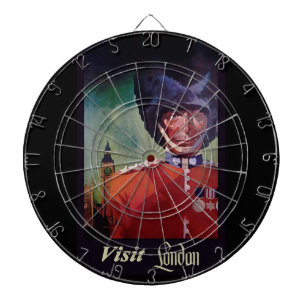 Tabla Dardos London Poster Dart Board