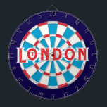 Tabla Dardos LONDRES Azul Patriótico Vermelho Branco   Borda Az<br><div class="desc">LONDRES Azul Patriótico Vermelho Branco Azul Design de Borda Azul Escura. Você pode ajustar o texto selecionando a opção de personalização 🎯 Avise-me se tiver dúvidas adicionais e porque o suporte ao cliente da Zazzle trata da experiência do cliente que você pode alcançar o suporte ao cliente da Zazzle por...</div>