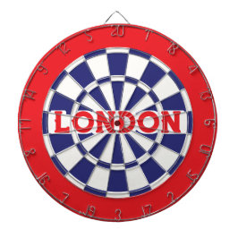 Tabla Dardos LONDRES Branco, Marinho Azul E Vermelho (texto edi