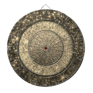 Tabla Dardos Luxo de Na moda de Ombre Dourado metálico