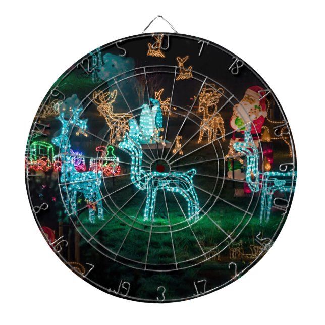 Tabla Dardos luzes de natal (Frente)