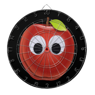 Tabla Dardos Maçã, fruta vermelha com olhos maliciosos - Person