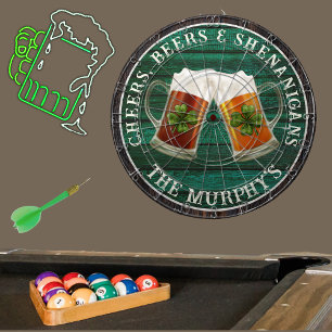 Tabla Dardos Madeira Verde-Rústica Anima Cervejas Shenanigans