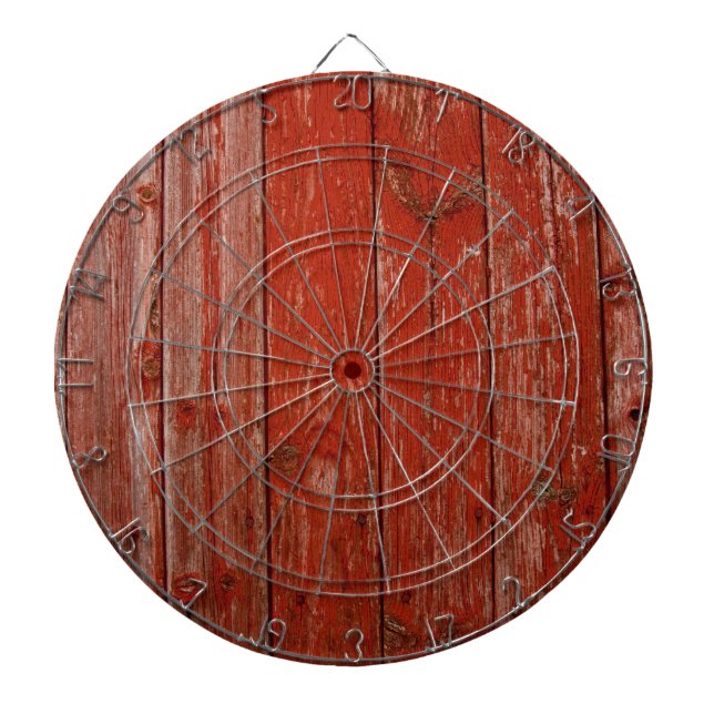 Tabla Dardos Madeira vermelha velha (Frente)