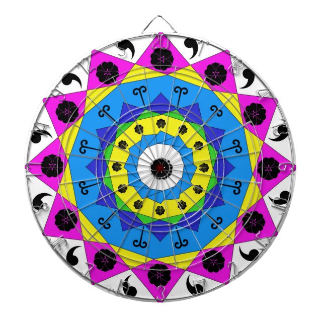Tabla Dardos Mandala (Frente)