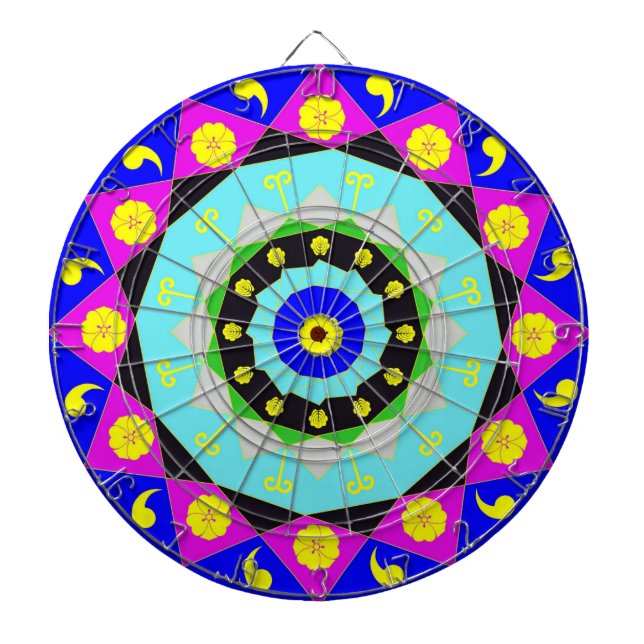 Tabla Dardos Mandala:Decorativo (Frente)