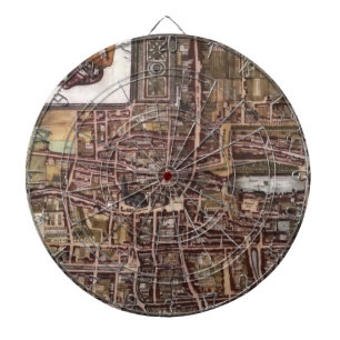 Tabla Dardos Mapa da cidade de réplica de Haia 1649