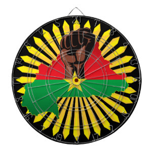 Tabla Dardos Mapa do Burkina Faso, Bandeira e Resistência à Rev