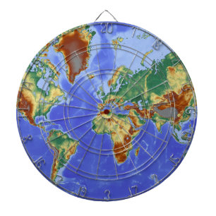 Tabla Dardos Mapa Internacional da Geografia Mundial