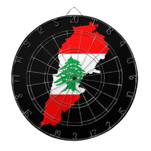 Tabla Dardos Mapa libanês com o ímã da pedra
