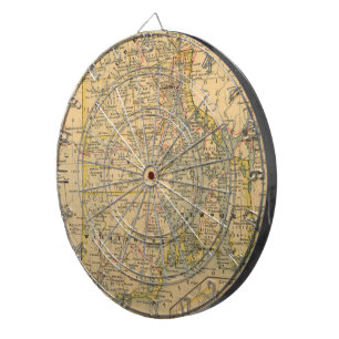 Tabla Dardos Mapa Vintage de Rhode Island (1875)