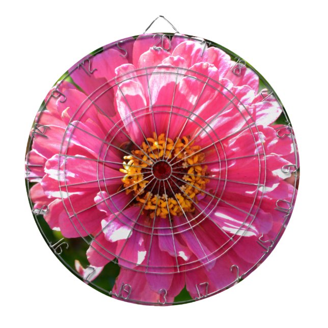 Tabla Dardos Margarida de mãe floral rosa elegante (Frente)