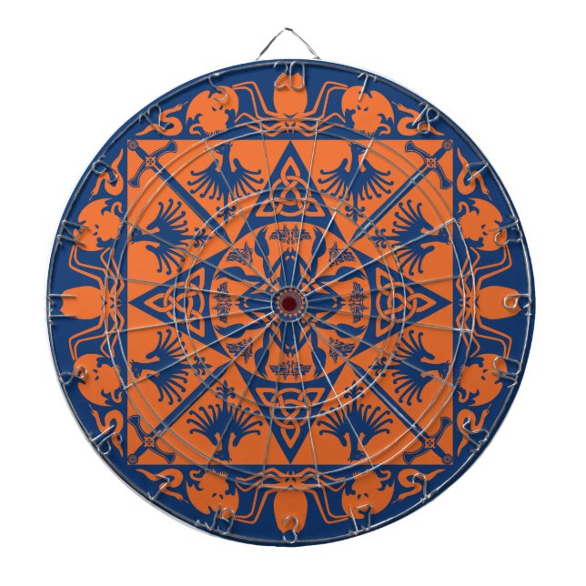 Tabla Dardos Marinho Azul Laranja Celular Fantasia Medieval Pai (Frente)