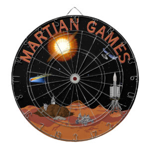 Tabla Dardos Martian Games Sci-Fi Cena Multialvo
