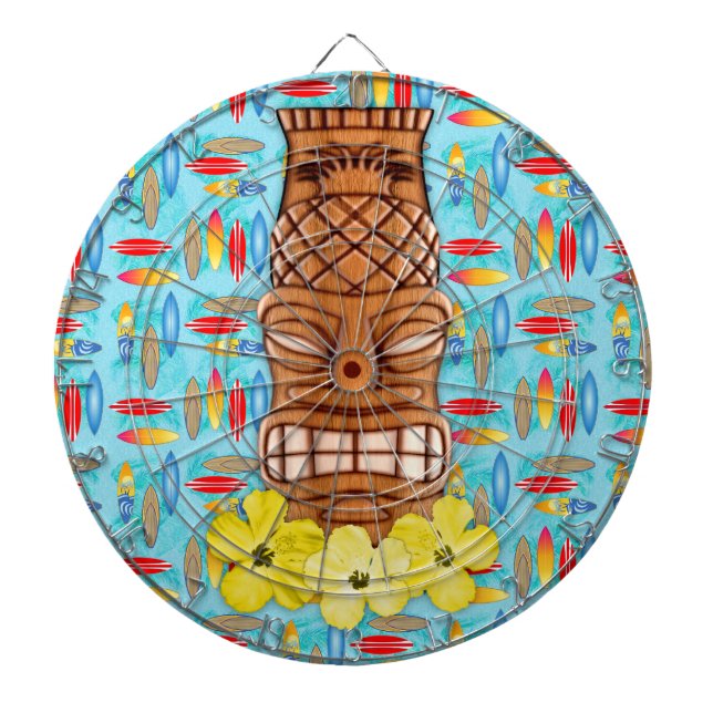 Tabla Dardos Máscara havaiana de Tiki (Frente)