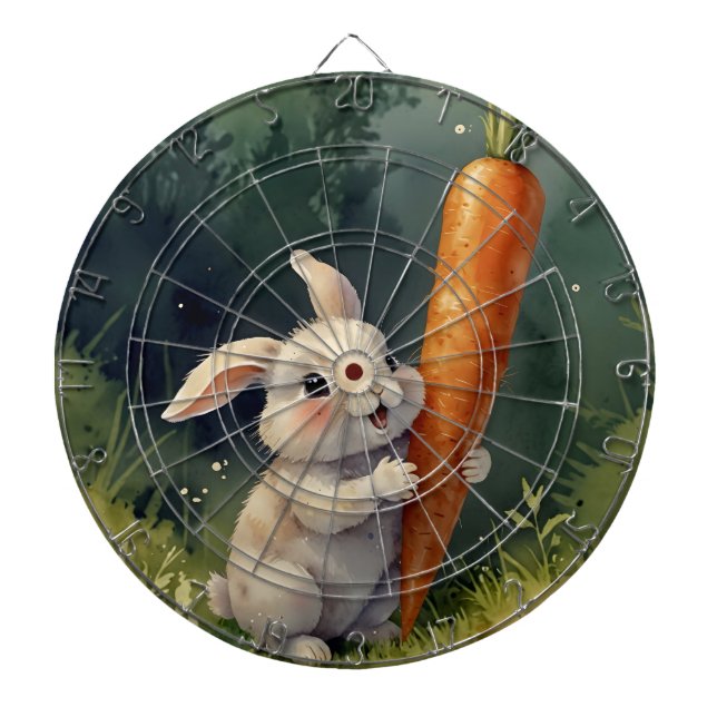 Tabla Dardos Meadow Bunny Dreams: Quadro de Dart Whimsical (Frente)