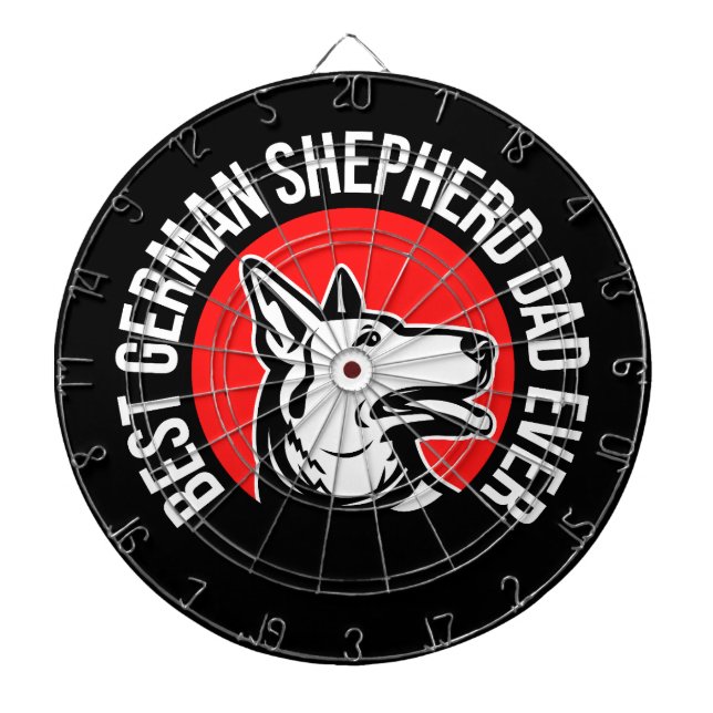Tabla Dardos Melhor Pai de German shepherd (Frente)