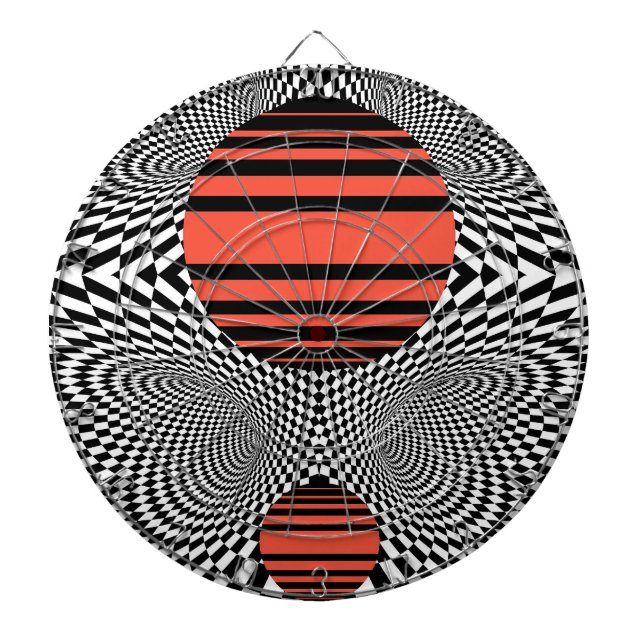 Tabla Dardos Memphis OpArt (Frente)