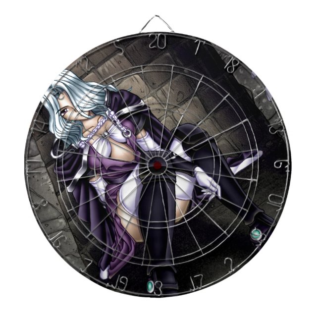 Tabla Dardos Menina do guerreiro do Anime (Frente)