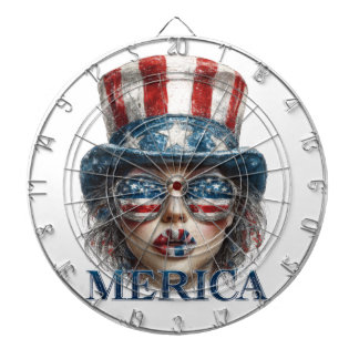Tabla Dardos Merica Girl, 4 de julho Gelam Girl com estrelas