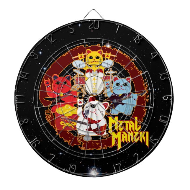 Tabla Dardos Metal Maneki (Frente)