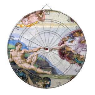 Tabla Dardos Michelangelo - Criação de Adão, Capela Sistina