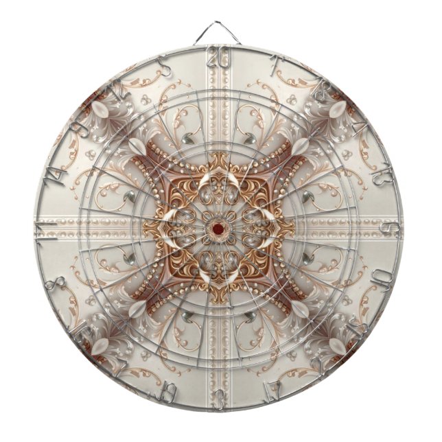 Tabla Dardos Mira Dartboard com Enfeites de Pérola (Frente)
