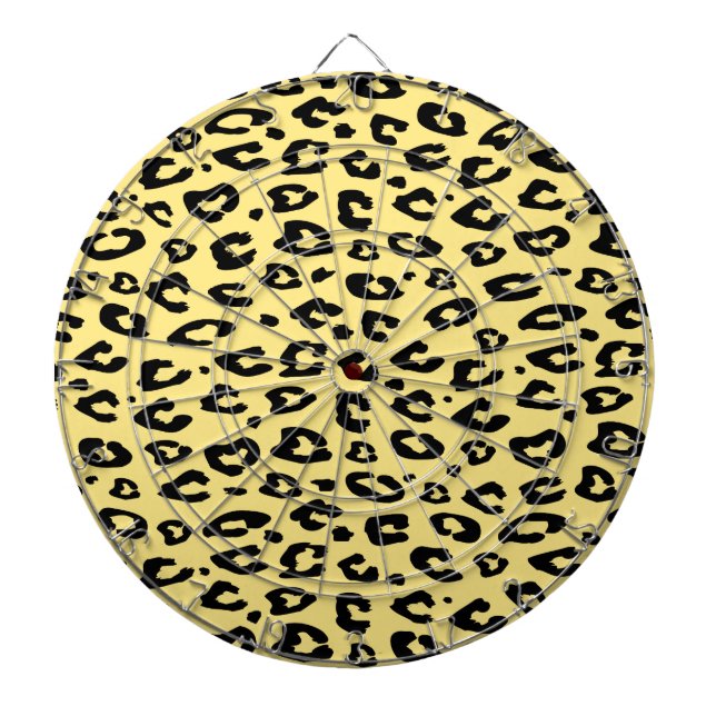 Tabla Dardos Mira de animal selvagem leopardo alvo de dardos (Frente)
