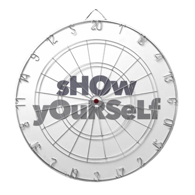 Tabla Dardos Moderno, simples, ousado, design urbano Mostre-se (Frente)