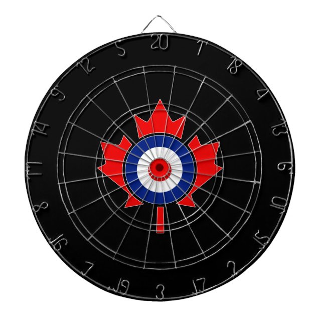 Tabla Dardos Modificação canadense de Roundel da folha de bordo (Frente)