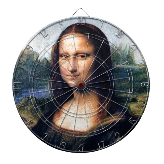 Tabla Dardos Mona Lisa por Leonardo da Vinci (Frente)