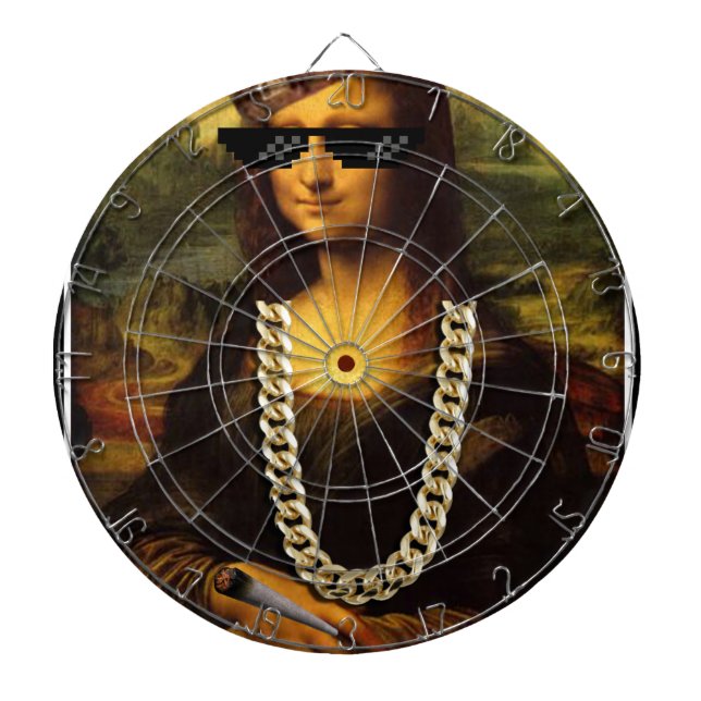 Tabla Dardos Mona Lisa Thug Life Art Life (Frente)