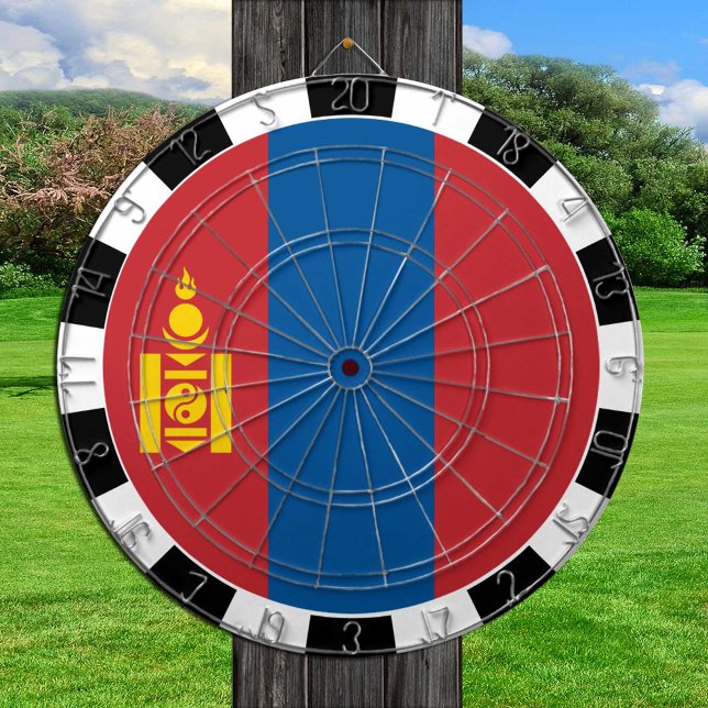 Tabla Dardos Mongólia Dartboard, conselho de jogos, Bandeira da (Criador carregado)