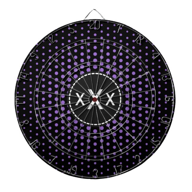 Tabla Dardos Monograma Ametist Techno Dots Modern (Frente)