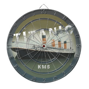 Tabla Dardos Monograma Personalizado Titanic