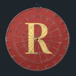 Tabla Dardos Monograma Simples Moderno<br><div class="desc">Esta é uma simples, moderna, design de monograma personalizada. Esta design de na moda está em marrom tendencioso com tipografia na moda. É perfeito para um presente personalizado ou ideal como um novo acessório de sala de jogos para você. Basta adicionar sua carta inicial digitando-a na caixa personalizar este texto....</div>