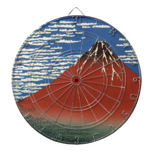Tabla Dardos Monte Fuji em tempo limpo (Red Fuji) (Hokusai)