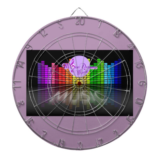 Tabla Dardos MoonDreams Music Equalizer Metal Cage Dartboard (Frente)