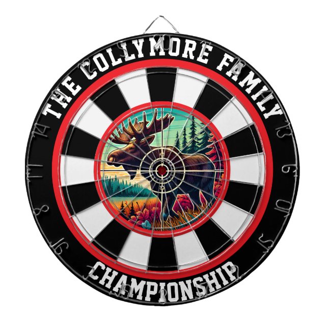 Tabla Dardos Moose Florestal em Design (Frente)