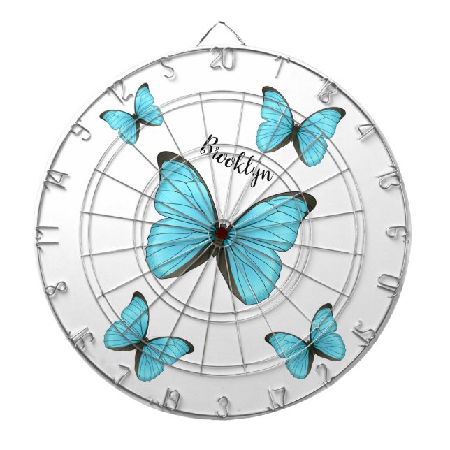 Tabla Dardos Morpho butterflies cartoon illustration  (Frente)