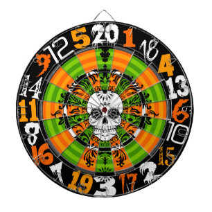 Tabla Dardos Morto Damask - Placa Dartboard do Crânio de Açú