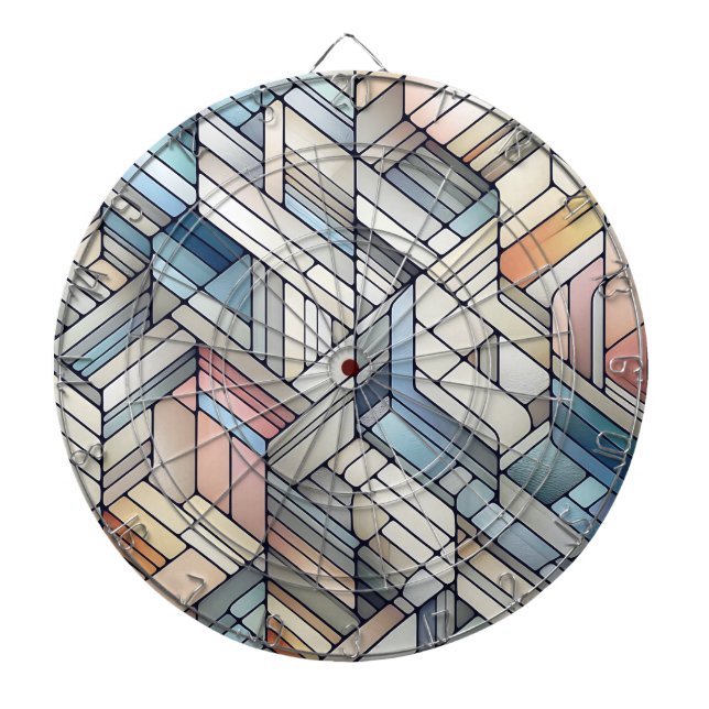 Tabla Dardos Mosaico Geométrico (Frente)