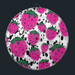 Tabla Dardos Mosiac Abstrato Strawberry Terrazzo<br><div class="desc">Projetado por Dream Big Digital Design</div>