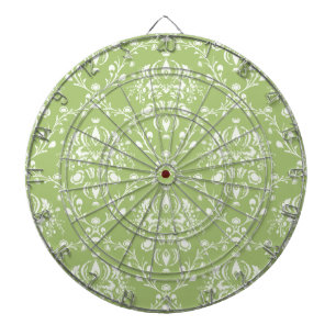 Tabla Dardos Moss Green Damask