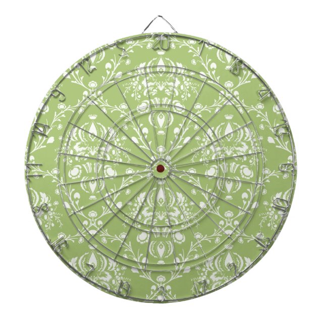 Tabla Dardos Moss Green Damask (Frente)