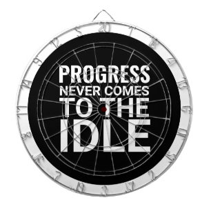 Tabla Dardos Motivação Preta e Branca - Inspiração