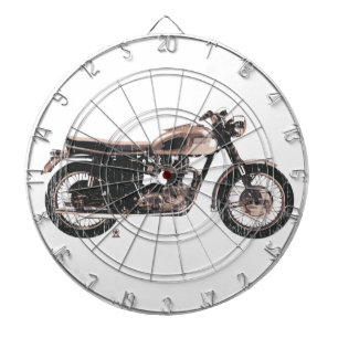 Tabla Dardos Motocicleta clássica simplesmente bonita